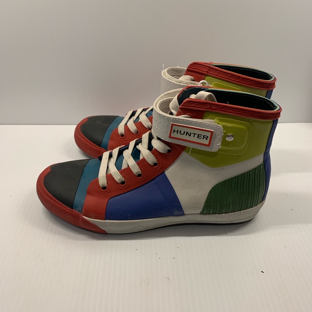 Hunter Red and Blue Rain and Snow Boots